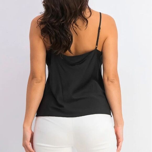 LEYDEN WOMEN'S COWLNECK JACQUARD CAMISOLE SIZE XS - Picture 3 of 4